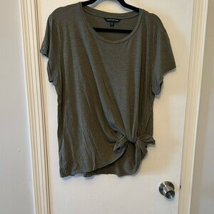 Calvin Klein Olive Green Knot Front Top size XL